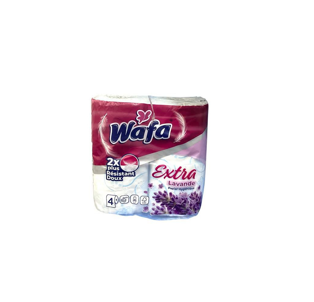 Papier hygiénique Wafa Extra lavande  – 4 pcs