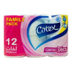 Papier hygiénique Cotex confort- 12 pcs