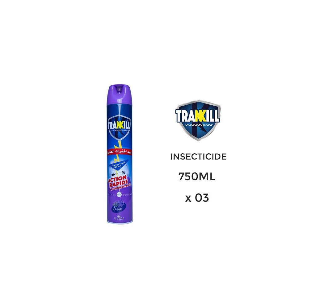 Insecticide Trankill – Insectes volants – Lavande – 750ml