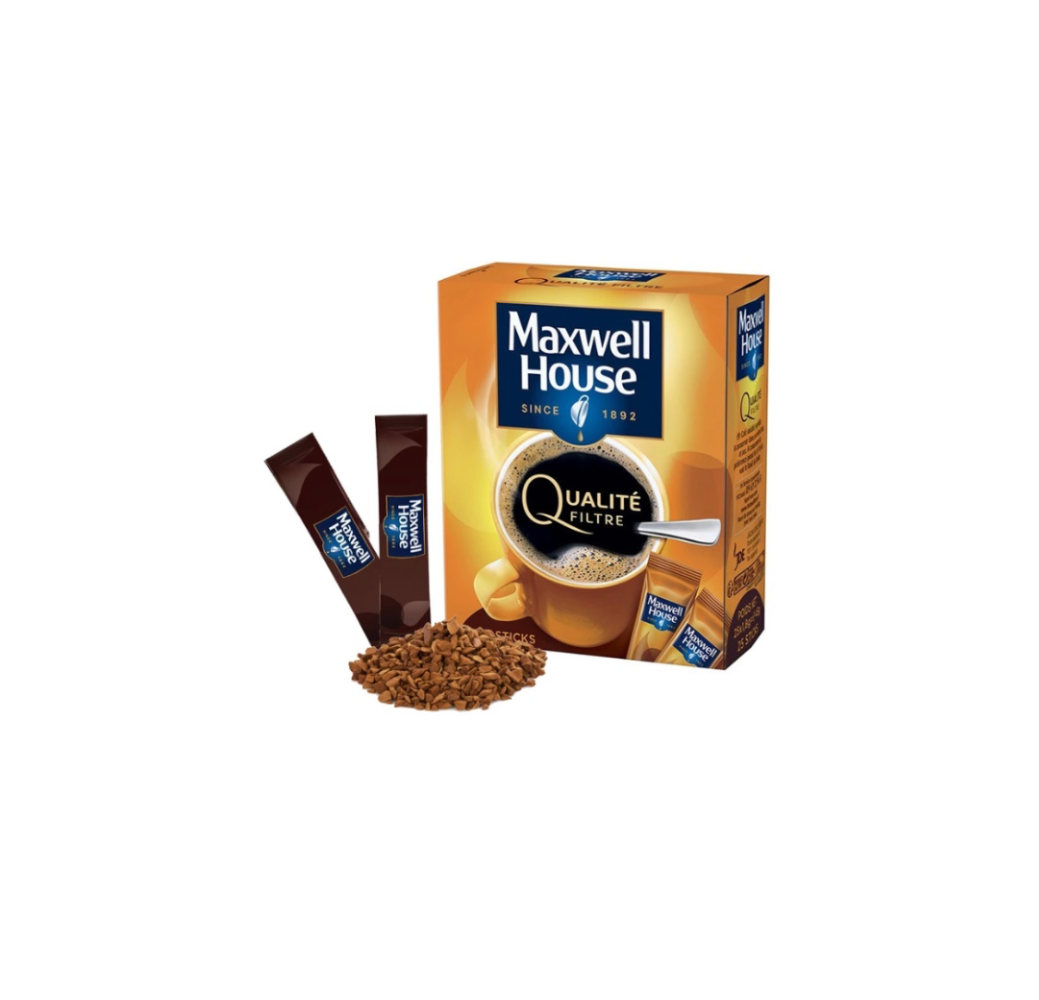 Café soluble Maxwell House – Qualité Filtre- 25 sticks