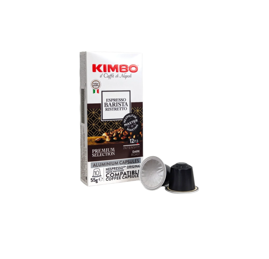 Café Espresso Kimbo Barista Ristretto – Intensité 12/13 – 10 capsules
