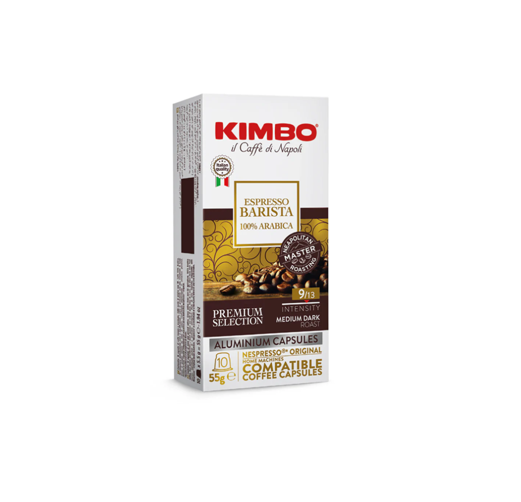 Café Espresso Kimbo Barista – 100% Arabica- 9/13 – 10 capsules